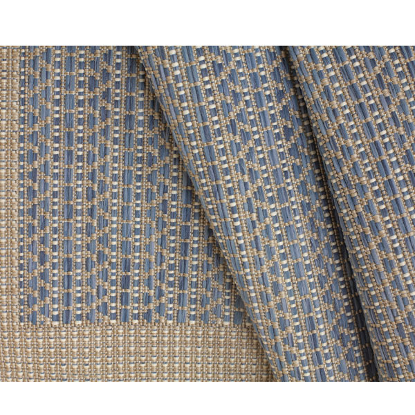 North Shore Sky Blue Outdoor Rug by Treasure Garden - Image 2